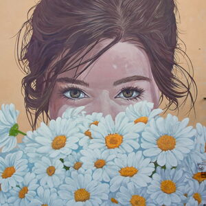 Girl with Daisies - Svk.Art & Anastasia Mishchenko