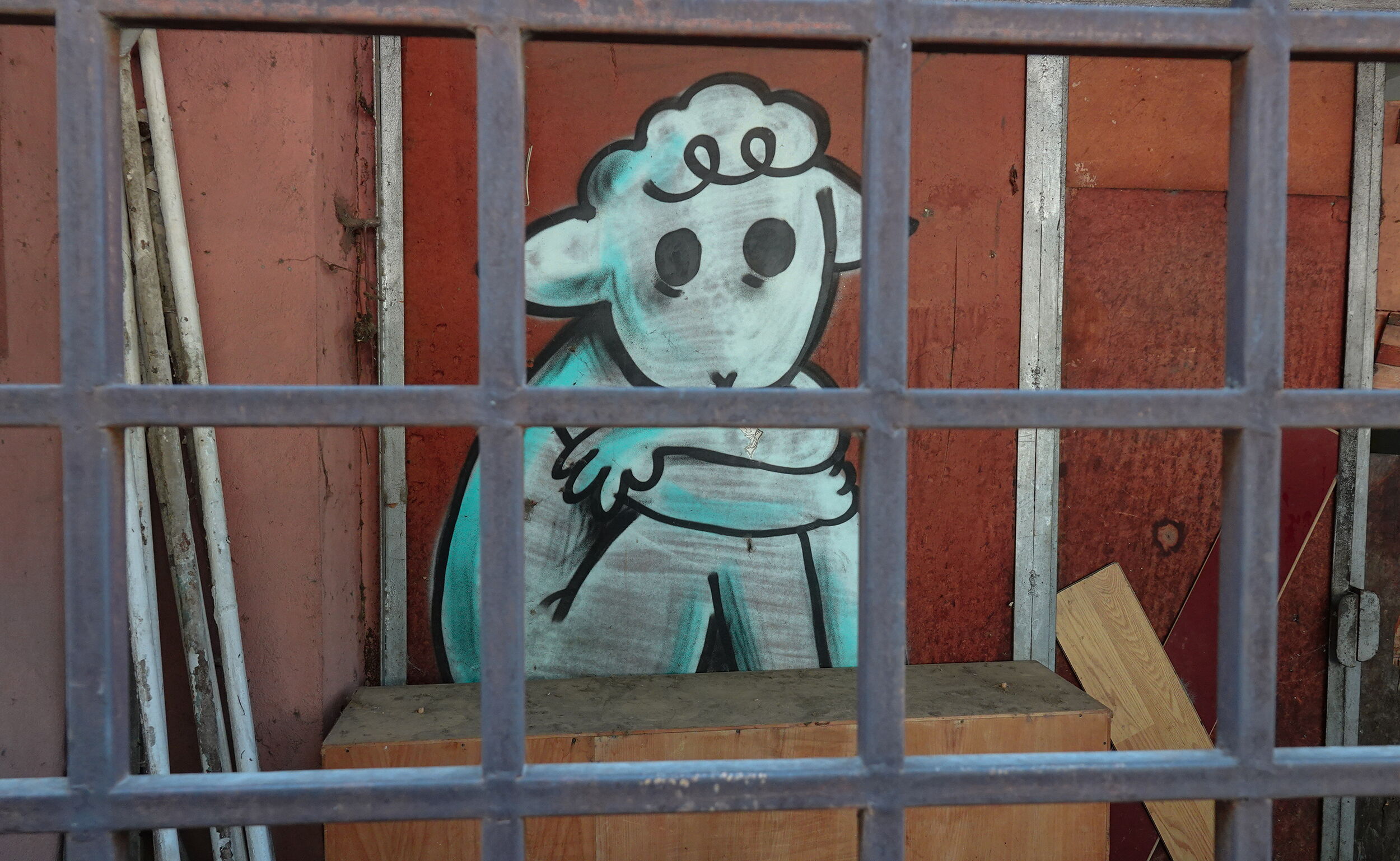 Lamb trapped - Lamb